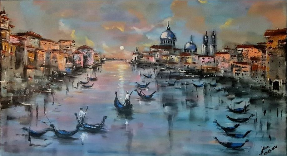 ArteDiAlina.com painting: April in Venice